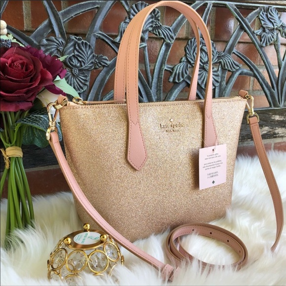 🍁🍀🍁 Kate Spade Small Joeley Glitter Satchel - Picture 2 of 8
